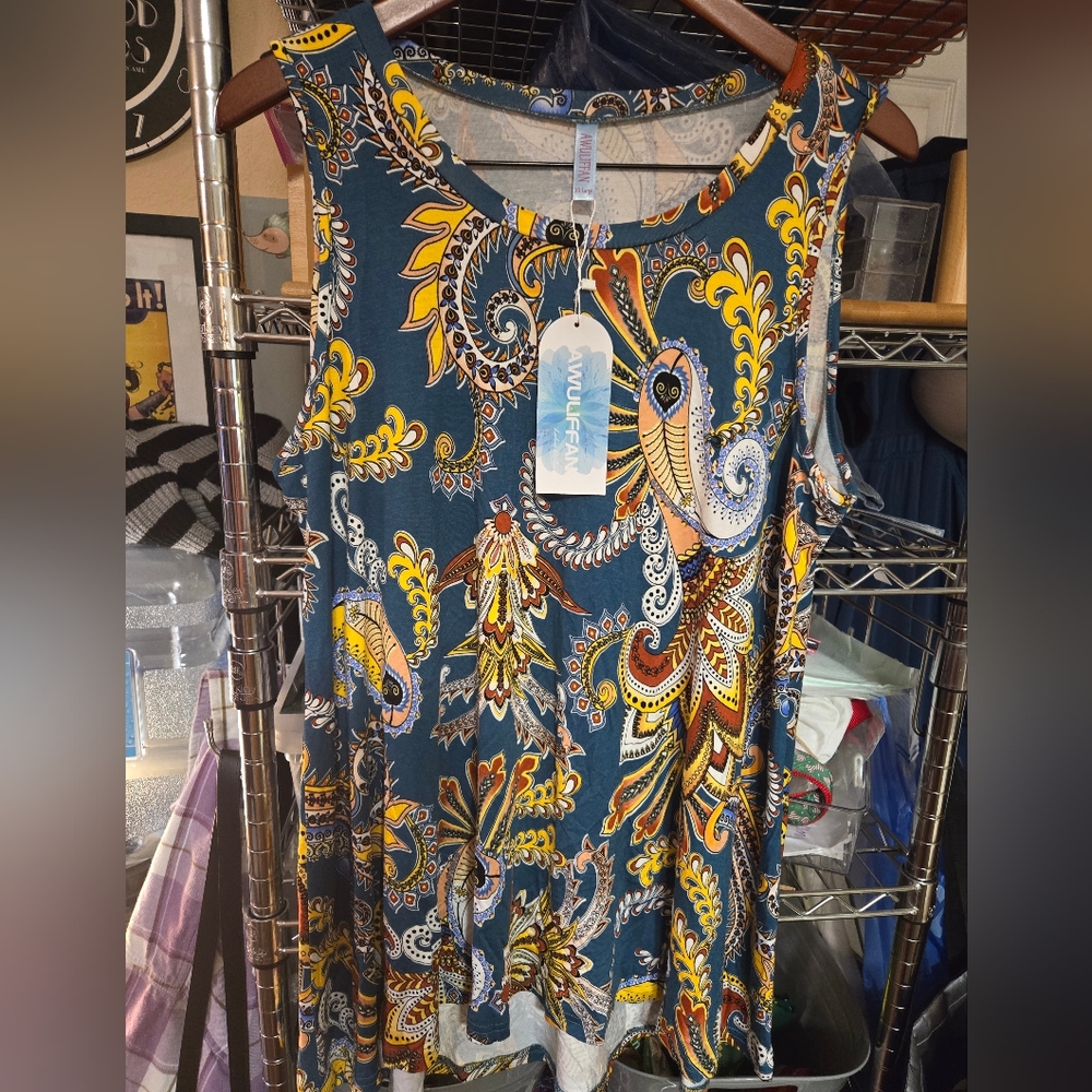 Awuliffan Womens Tunic Top